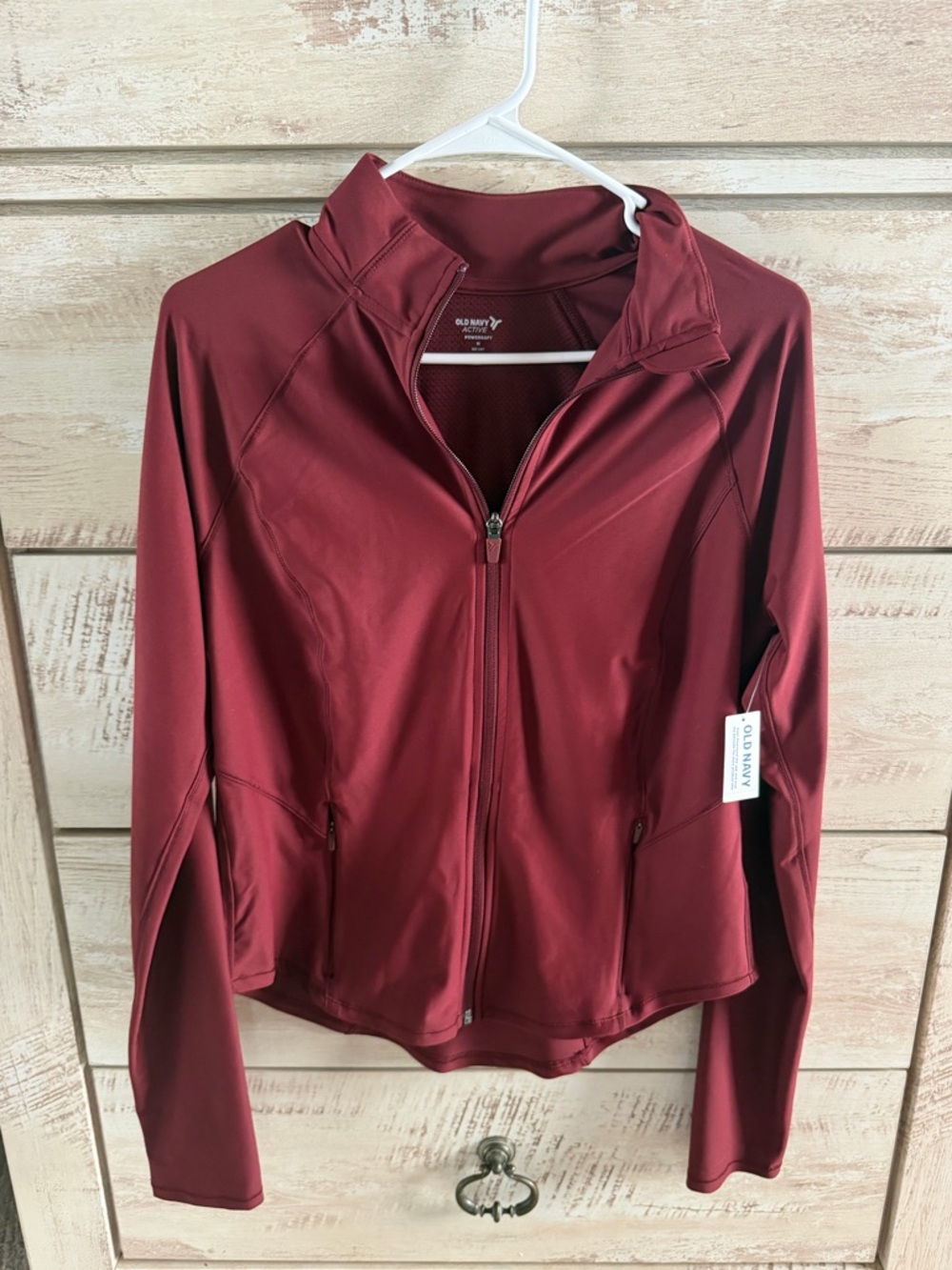 Old Navy Active Deep Red Utility Jacket Active Medium NWT